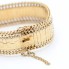 Pulsera articulada maciza de oro de segunda mano