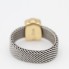 Anillo TOUS MESH de acero y oro de segunda mano