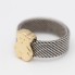 Anillo TOUS MESH de acero y oro de segunda mano