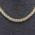 Collar trenzado de oro con 2 zafiros de segunda mano