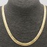 Cadena trenzada semi hueca de oro de segunda mano