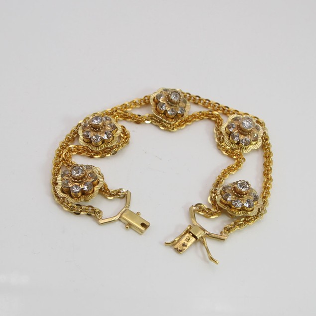 Pulsera estilo mallorquin de oro con...