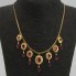 Collar de oro con circonitas de segunda mano