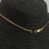 Collar de oro con circonitas de segunda mano