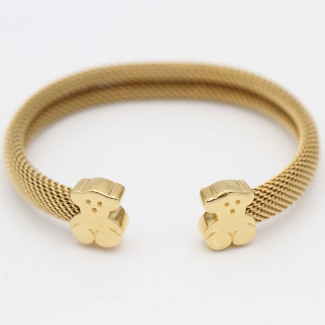 Pulsera TOUS MESH de oro de segunda mano