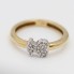 Anillo TOUS GEN de oro bicolor con diamantes de segunda mano