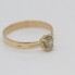 Anillo de oro con diamante amarillo pálido de segunda mano