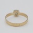 Anillo de oro con diamante amarillo pálido de segunda mano