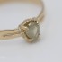 Anillo de oro con diamante amarillo pálido de segunda mano
