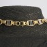Cadena estilo versace de oro, circonitas y ónix segunda mano
