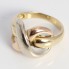 Anillo X de oro de segunda mano