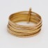 Anillo semanario de oro de segunda mano