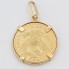 Colgante moneda de oro de segunda mano