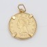 Colgante moneda de oro de segunda mano