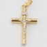 Colgante cruz con Cristo de oro bicolor de segunda mano
