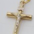 Colgante cruz con Cristo de oro bicolor de segunda mano