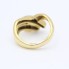 Anillo forma V de oro con diamantes de segunda mano
