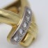 Anillo forma V de oro con diamantes de segunda mano