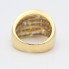 Anillo bombé de oro con diamantes de segunda mano