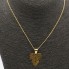 Cadena con colgante hoja de oro de segunda mano