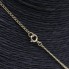 Cadena con colgante hoja de oro de segunda mano
