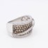 Bague en or avec diamants d'occasion