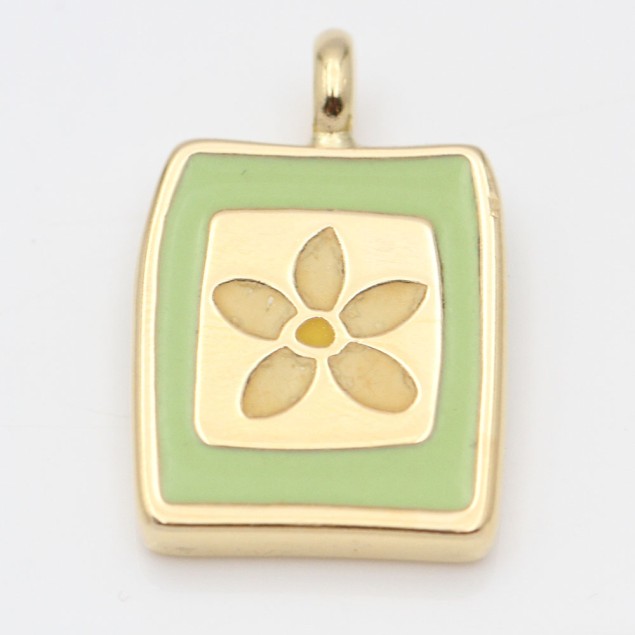 Colgante TOUS flor de oro con esmalte... Colgante TOUS flor de oro con esmalte...