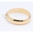 Bracelet lisse demi rond en or d'occasion