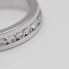 Demi alliance en or blanc avec diamants d'occasion