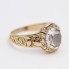 Bague style vintage en or avec diamant d'occasion