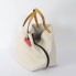 Bolso de mano Carolina Herrera Matrioshka blanco nuevo