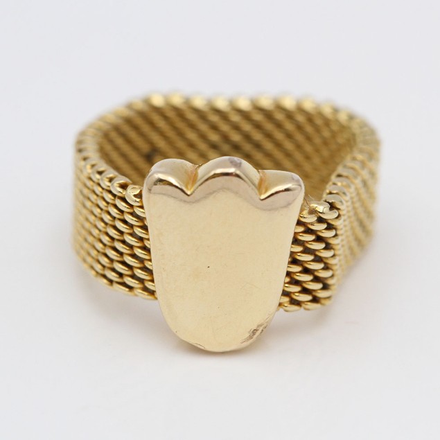 Comprar Anillo TOUS MESH de oro de segunda mano E354689A