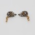 Boucles d'oreilles style vintage en or avec diamants d'occasion