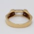 Anillo de oro con circonitas de segunda mano