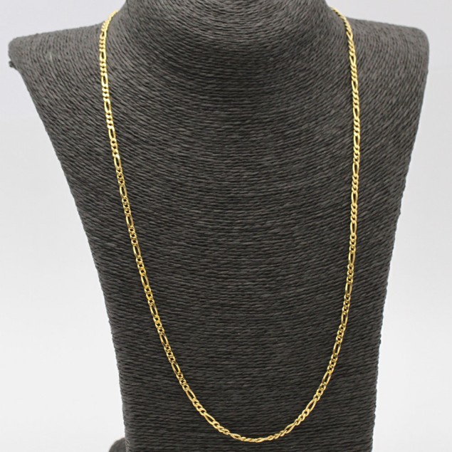 Cadena maciza estilo cartier de oro...