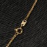 Collar tipo cordón de oro con circonitas de segunda mano
