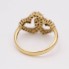 Anell cors d'or amb diamants de segona mà