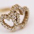 Anell cors d'or amb diamants de segona mà