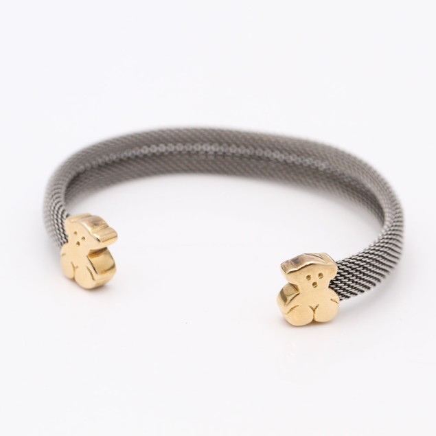 Pulsera TOUS MESH de acero y oro de...