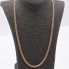 Cadena malla semi hueca de oro 14k de segunda mano