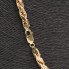 Cadena semi hueca tipo cordón de oro de segunda mano