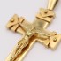Colgante cruz con Cristo de oro de segunda mano