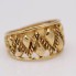 Anillo zig zag sogueado de oro de segunda mano