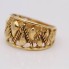 Anillo zig zag sogueado de oro de segunda mano