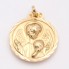 Medalla ángel de la guarda de oro de segunda mano