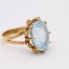 Anillo estilo vintage de oro con topacio azul segunda mano
