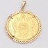 Colgante moneda de oro 22k de segunda mano