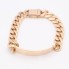 Esclava barbada maciza de oro 14k de segunda mano