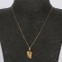 Cadena con colgante madre e hijo de oro de segunda mano