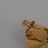 Pendientes pescados de oro con circonitas de segunda mano